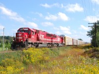 A sweet pair of candy-apple red SOO's head west for Rougemere Yard in Detroit, MI with traffic for CSX.