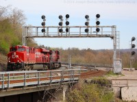 CP 246 begins the final legs of its journey into Hamilton with 8919 leading through Desjardins.