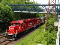 I didn't find out until this evening, but this is actually a Canadian Pacific management train. Lucky catch eh?