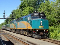 Via 6436 and 6414 both GPA-30-H Green Choice route 22 to Québec City 2 locos for 3 LRC coach Cars because the 6414 had a ploblem with motor running to fast so they had the 6436  they where late of 20 minutes in St-Lambert