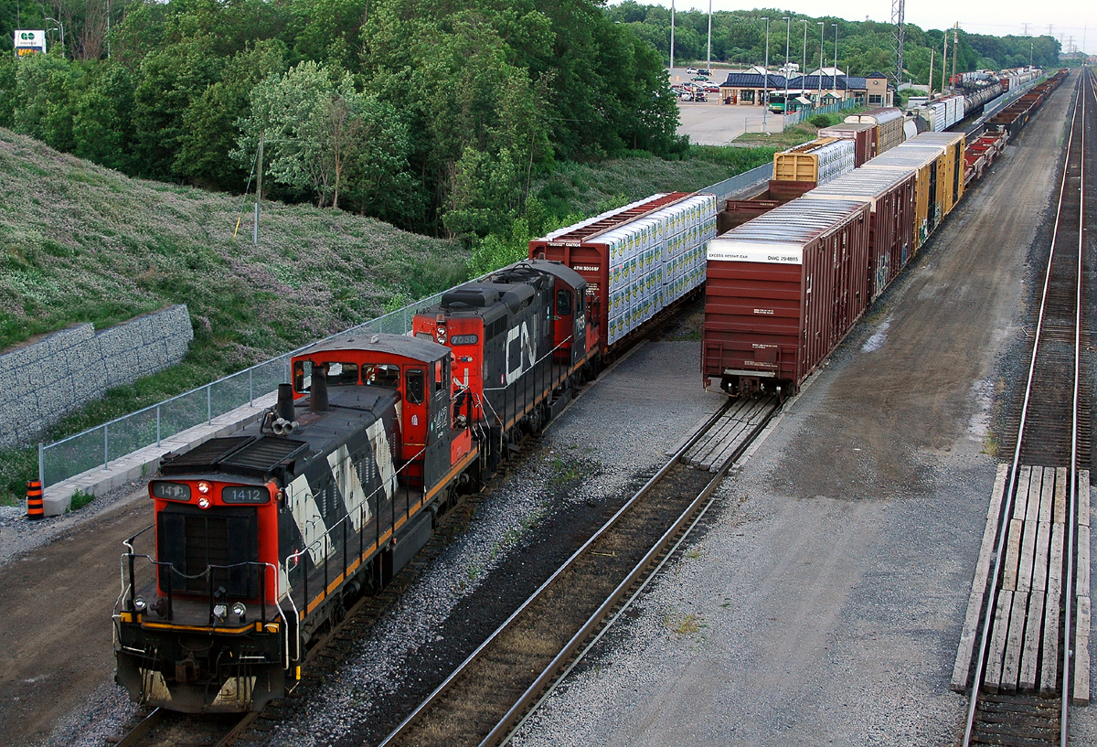 CN L55131 06 switching Aldershot with CN 1412 and CN 7058