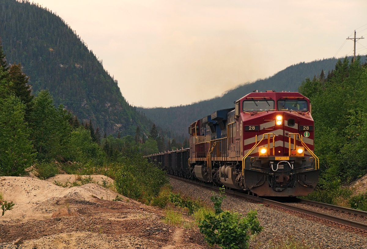 *QCM 28 Sud at MP 21 South Subdivision on Arcelor Mittal inc. (ex-Quebec Cartier Railway)