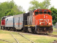 CN 4777 pulls the Geometry train on the GEXR Exeter Sub, through Hensall Ontario.