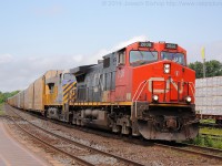 CN 382 cruises through Brantford with CN 2608 and CREX 1328 providing the power for the long train.  It was cool to get to see one of the CREX leaser units in person and made for a nice lunch hour train!