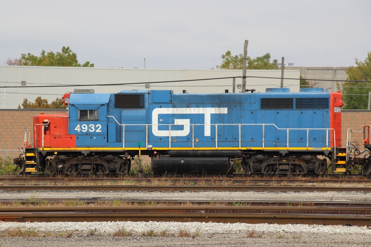 Grand Trunk Western 4932, sits in CN's London yard.