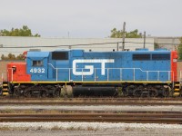 Grand Trunk Western 4932, sits in CN's London yard.