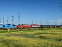 At Garnet - tank cars as far as the eye can see await the nights departure on RLHH 597 for Brantford and Paris, lucky for me, some real power to be found in the form of anything-but-gp20d's :)