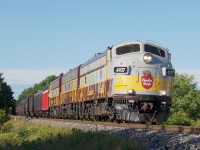 On its way to Toronto for an executive trip, CP's business train barrels down the MacTier Sub having just met 421 at Craighurst. It seemed everyone was waiting for this train. In the CTC at Baxter, 247 would be waiting for 40B, which had been authorized through the remainder of the OCS territory to Bolton.