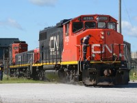 CN4761 pulls out of Imperial Oil having completed their last switch.