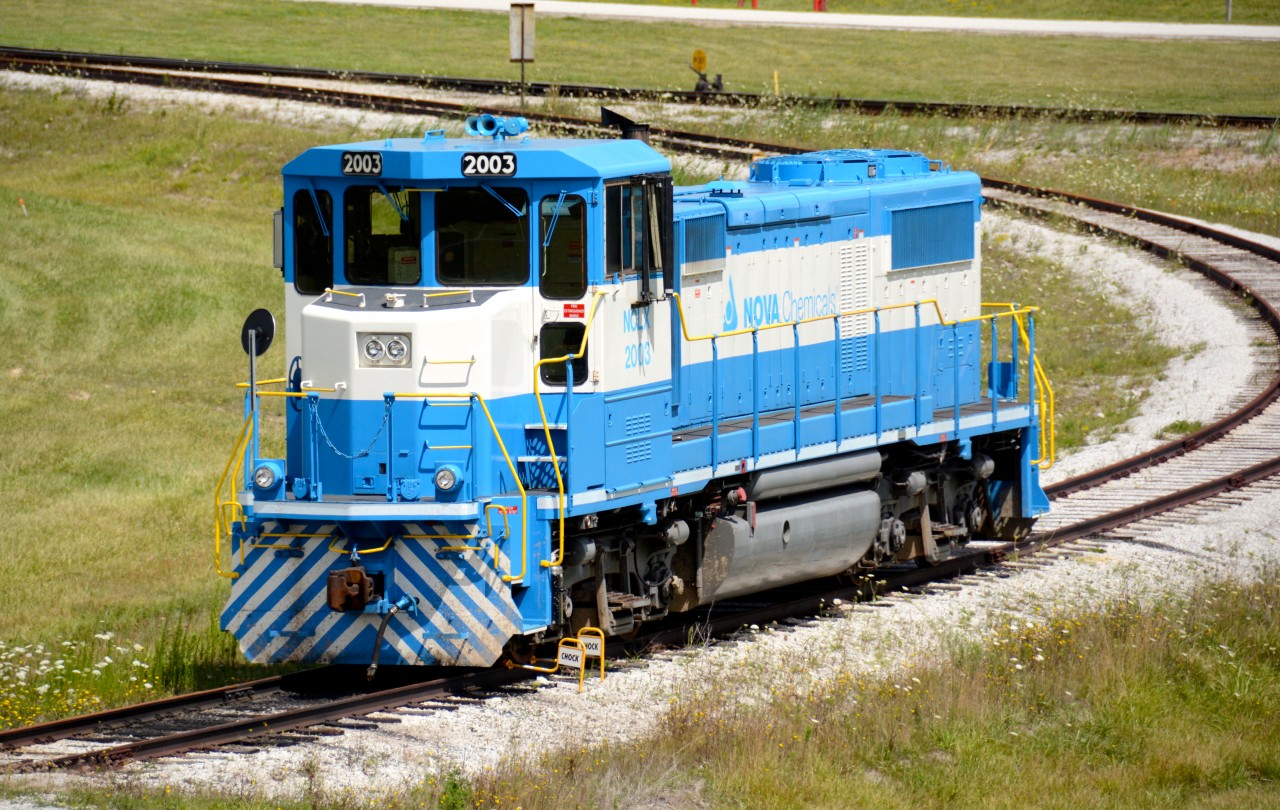 NCLX2003 sits alone at the NOVA Corunna site waiting for switching orders.
