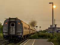 Once upon a time, a GE locomotive chugged away into the sunset with its train, trying to make up for the dozens of minutes it had fallen behind.