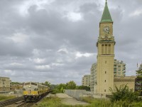 I hate to say it, but I have not had the best of luck when seeing the Royal Canadian Pacific business train in both instances. Each time, my camera and lighting did not cooperate, and if clouds were human, I would surely have a heated discussion with them after this shot, especially because I cut weeds for three hours to get it. However, at least I saw this train, as not everyone could. Having waited since 3pm, and constantly monitoring the train to see if it departed Agincourt, eventually it was lined up. Around 4:35pm, I heard the distinctive old cast horn of an F unit at Rosedale, probably the crew greeting railfans. About a minute later, CP 40B-17 roared past on its way to London. Many CP execs were in the last car looking out the rear window, staring me down as the train rolled away. At this point, I'm sure they had seen many railfans along their trip, and there will be more down the line, and probably when they head back to Calgary too.