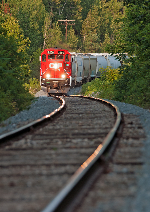 Nestled 12 km south of Port Perry and 14 km north of Oshawa is the town of Raglan, the westbound job out of Havelock is beginning the climb up the grade along the former Ontario & Quebec mainline at Mile 154 of the Havelock Subdivision.