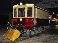 Snowplow TP-11 (National Steel Car, 1945)on Members' Night at the Halton County Radial Railway.