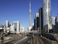 VIA train 75 leaving Toronto, bound for Windsor.