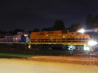 Orange at last! QGRY 2301 goes to work leading 597 for the first time after arriving on SOR property on Friday... Now to get rid of those pesky CEFX GP20D's :)