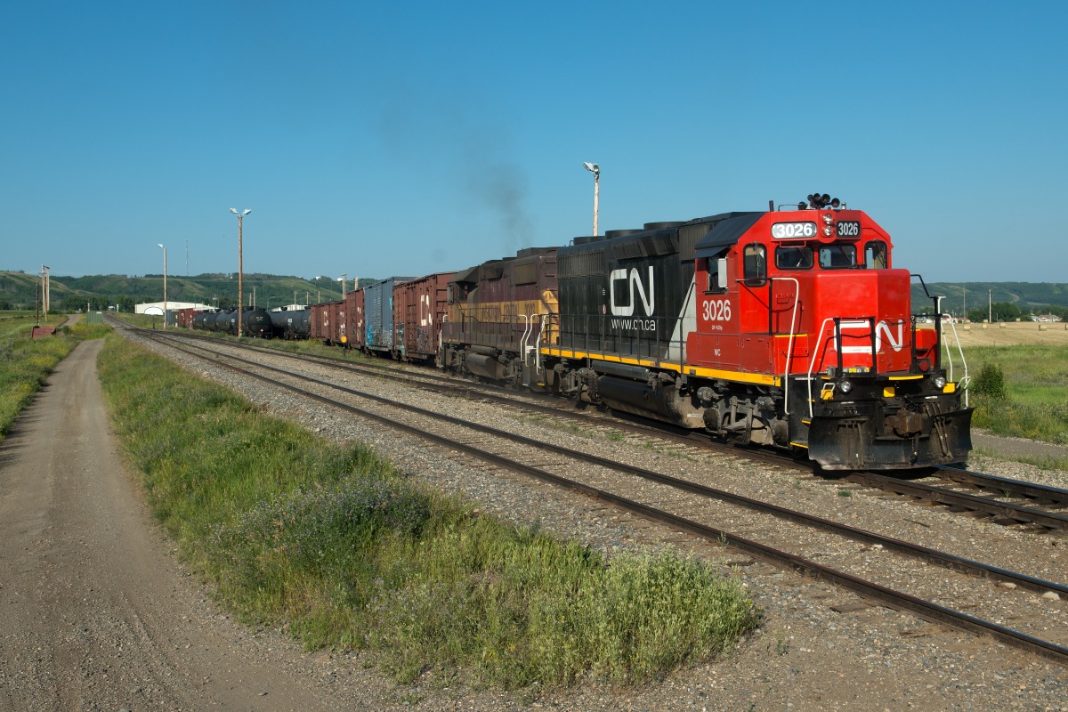 WC 3026 and 2003 switch Taylor yard on a warm July afternoon.