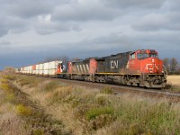 CN2623 leads train 148 east bound at Waterworks Road with CN5504 and CN7502.