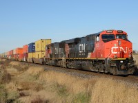 CN2825 with CN5680 heading east at South Plympton Road.