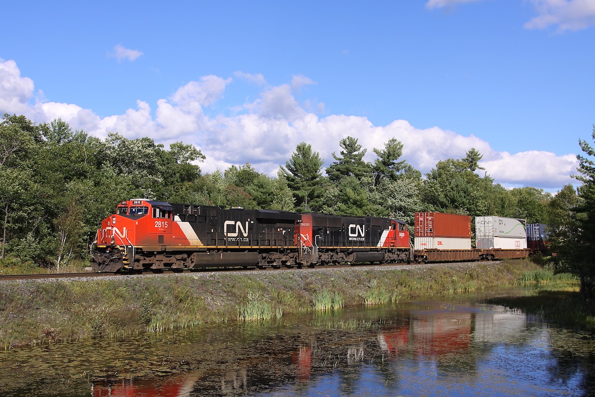 107 makes good time passing through Sparrow Lake
