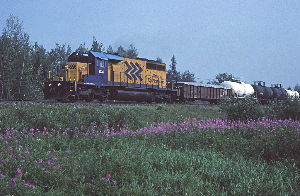 Ontario Northland's Englehart to Kidd train #207, led by a single SD40-2.