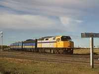 Via Rail F40PH 6422 leads train #4 at Portage Junction.