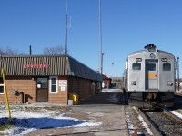 In another attempt to replicate <a href="http://www.railpictures.ca/?attachment_id=14626">Mr. Mooney's photo</a>, the crew agreed to attempt to spot the train identically to the spotting on July 27, 1977. While not exact, I think I did much better than <a href="http://www.railpictures.ca/?attachment_id=14668">my first attempt.</a> It would appear that the new rail in Arnold's shot (which I presume is currently being used) is about to be replaced.<br>With VIA having taken over the operation of this service in the summer of 2014, the new schedule can reasonably be relied upon. A single VIA crew made up of 2 engineers and 1 Service Manager now works this train for its entire trip from Sudbury to White River, reducing the often hour-long stop here at Chapleau to the amount of time it takes the engineer to print out new TGBOs. The cars are still fueled a few hundred feet to the east, but there are few delays associated with that process. Even factoring in meets, at many times we slowed down to avoid passing scheduled stops early, and ended up arriving on time both ways.<br>Whether you're looking for a scenic overnight trip or a taste of what you used to be able to see on The Canadian, "the Budd car" offers excellent value for money, a great way to accumulate VIA Preference points, and the food in While River is great! (Try Catz!) The new schedule ensures you see more of the trip than ever before in daylight. 