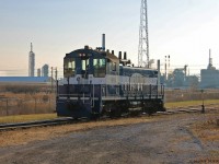 VIP (Vidal Street Industrial Park) Rail Inc. is a relatively unknown but very successful short-line railway located in Sarnia Ontario. Here we see EMD SW1200 #1511 heading back to the yard after doubling two cuts of tank cars. VIP focuses mainly on rail car storage and transloading as well as servicing a few industries such as CABOT Canada. VIP also interchanges with CN and CSX operating on the CN Farm Track Spur.
