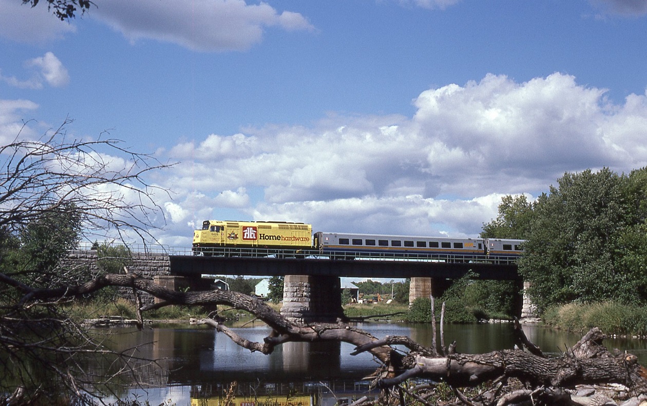 Unfortunately the picture info was lost before  labeling this slide. Via/ Home Hardware f40ph-2 is wb near Grafton Ontario.