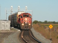 Two CP SD40-2s lead, what I think, is the westbound London Pick-up. The train was either about to depart or continue with its work.