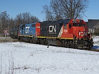 A rare GTW trails on the St. Thomas local last March
