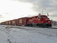 GP20C-ECO CP 2246 Heads the CP Holiday Train at Lacombe.
