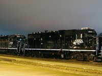 PRLX 3865 - PRLX 3818 trail on 396 as they pause in the yard for a short time. 3865 is the former WAMX 3865, WSOR 3806, MKT 329 and ICG 9504 (built 2/1970) 3818 is former WAMX 3818, HLCX 3695, CMGN 8803 and B&O 3727 (built 3/1969)