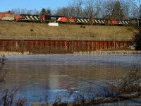 <b>One of these things is not like the others, One of these things just doesn't belong, Can you tell which thing is not like the others. By the time I finish my song? </b> CN 550 has rescued 555 who died at Hamilton Junction, taking this interesting consist back to aldershot. Oh, so close.