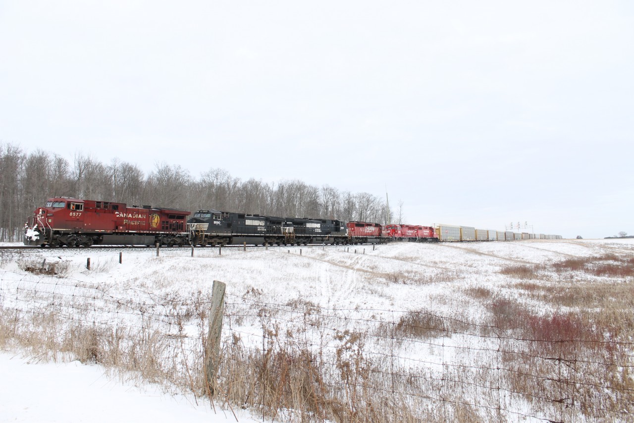 Here is cp 147 pulling out of wolverton to then reverse to more cars