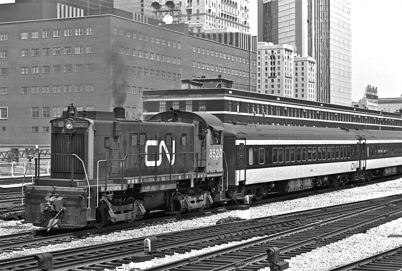 Union Station, circa 1975, was a great place to watch and photograph trains!


MLW type S-13 (Class MS-10q) was a regular sighting.  Built in August 1958, she was retired in 1990.