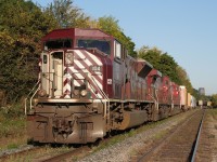 CEFX 104, CP 9537 and CP 8519 getting ready to depart Hamilton for Fort Erie. 