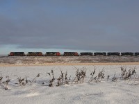 4 SD40-2'S on the mainline in 2015? I'll take it! An eastbound freight is approching the end of the Wainwright Sub and the beginning of the city limits of Edmonton.