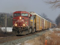 CP 147 with CP 8612 and KCS 4579 is wasting no time as they hustle racks towards London. 14:48. Thanks everyone for the heads up. 
