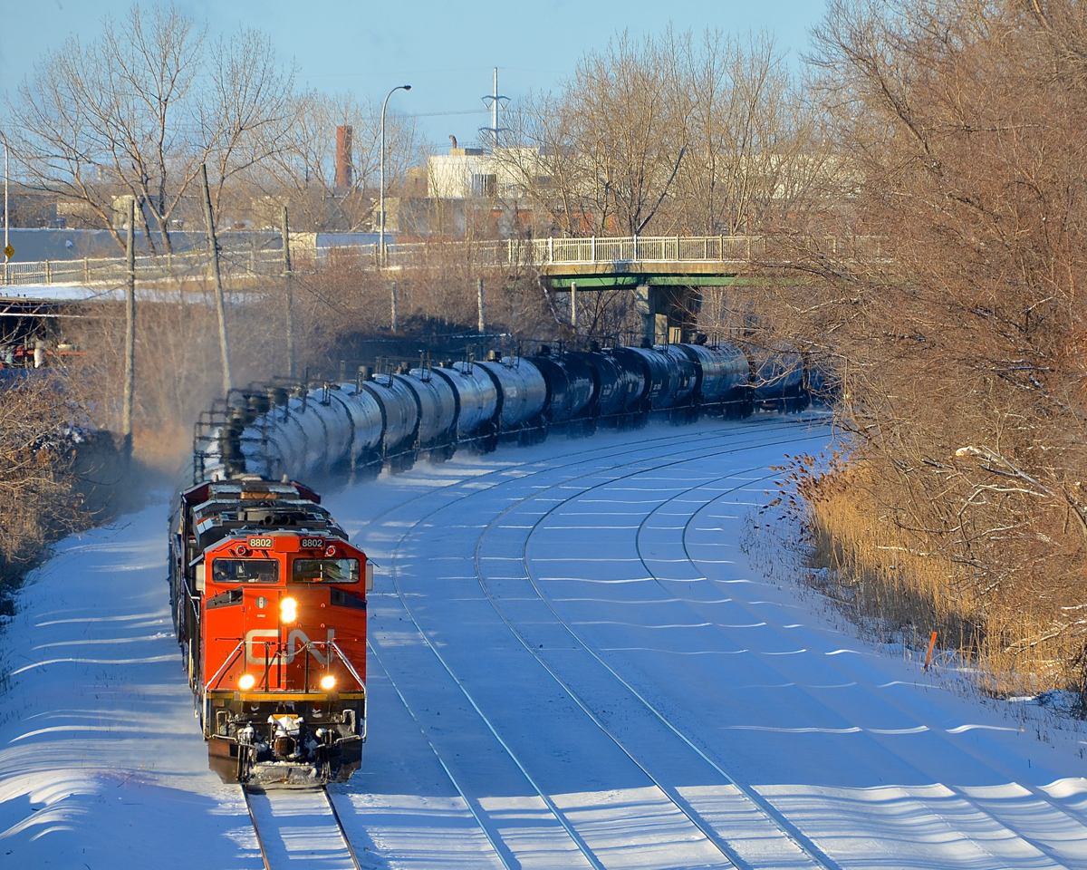 CN 8802 & CN 2229 head east with 412 axles on CN 310.