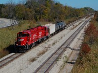 CP 2258 North at Brookfield returning back to Welland from the Montose Sub.