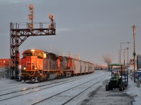 Minutes before sunset CN 377 departs Dorval.