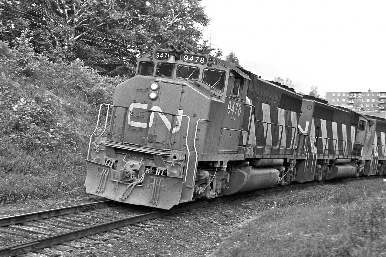 GP40 #9478 was built in 1974.  I believe I snapped this photo in Toronto's Don Valley, circa 1975.  The locomotive was retired in 2000.