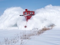 <b>' Tis the season of the plow!</b> The Ontario Southland drew a modest crowd this afternoon as they busted heavy snow drifts between Salford and St. Thomas, with a pair of F9A's and a vintage CP plow doing the honours. For a video of the scene click <a href=https://www.youtube.com/watch?v=ZQ4RQIGruOU&list=UUWCCxt1W7Db5iCL-sjfgu9g target=_blank> here </a>