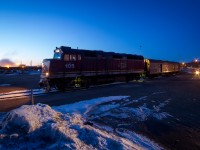 Having traversed some of Northern Ontario's most spectacular scenery, CN # 632 (The Tour of The Line Train) has arrived at it's southern terminus of Sault Ste. Marie after an arduous trek from Hearst.