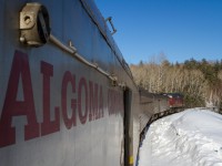 <b>Take me back to the Tracks of The Black Bear...</b> 
As the sun begins to set over Northern Ontario, train # 632 charges towards its final destination of Sault Ste. Marie after completing it's scenic run from Hearst.