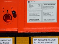 An interesting detail - note the exemption and export notice on the right side of the 'builder sticker' of CN 2969 part of new class EF-644r.<br><br>Why is it that EMD is not able to perform similar manufacturing for export for Canada. Would EMD not be desperate for some business given the lack of Tier 4 availability? Discuss below.