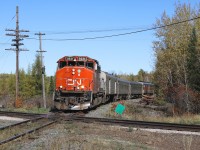 The southbound ACR Tour of the Line train approaches the crossing with CP's White River Subdivision.