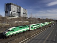 A late afternoon GO train bound for Richmond Hill on the Bala Sub.