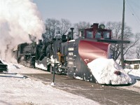 Over the years, I’ve spent many hours studying the late Del Rosamond’s images.  I find them fascinating.
<br />
<br />  
This photograph was taken at the Pembroke station – one of Del’s favorite locations.  It was just a few blocks from the fire station where he served for 30 years.   When things were slow at work, I’m wondering if perhaps he would slip over to the tracks just to make sure that nothing was burning.
<br />
<br />
Special thanks to Del’s family for allowing his photography to be shared and enjoyed here on RPca.  
